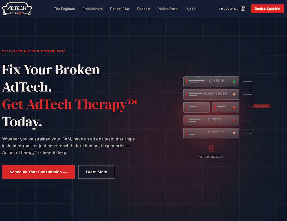AdTech Therapy - Sell-Side AdTech Consulting