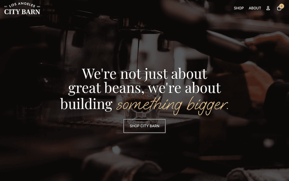 City Barn Coffee Hero Image